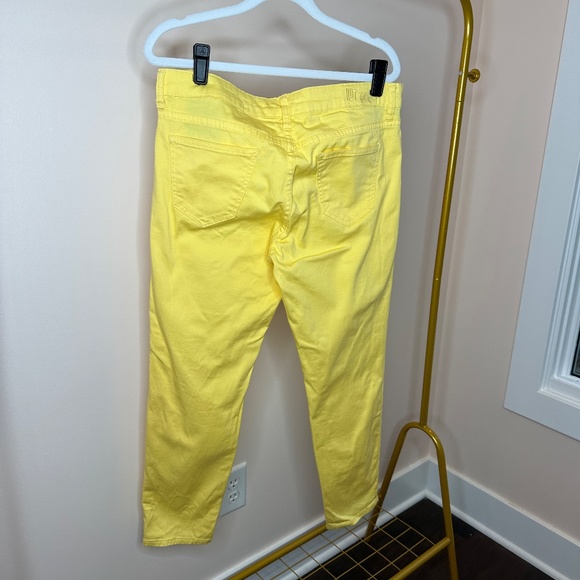 KUT WOMENS MARILYN ANKLE SKINNY YELLOW JEAN SZ 8 - Picture 4 of 10